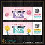 Vouchers with Perforation